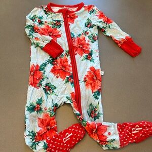 Posh Peanut Winter Lily Convertible Footie 9-12 Months